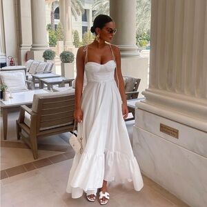 Maxi long dress summer straps bloggers